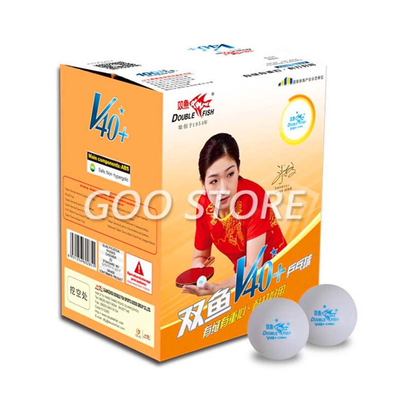 100 كرة من نوع Double Fish V40 - مراجعة Donic Table Tennis Ball وسعره