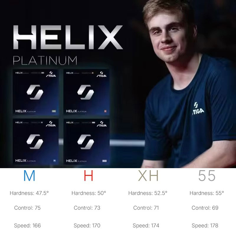 مطاط تنس الطاولة STIGA HELIX P - مراجعة Table Tennis Elite وسعره