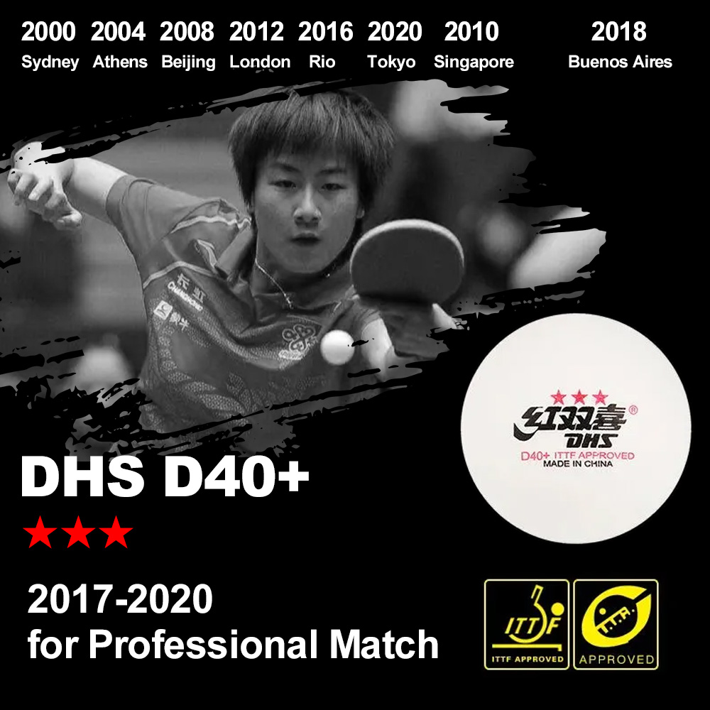 DHS D40 + DJ40 + كرات بينغ بون - مراجعة Donic Table Tennis Ball وسعره