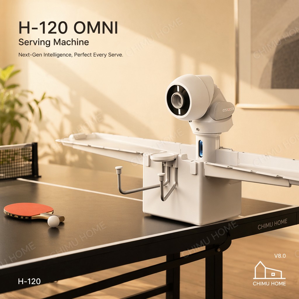 【CHIMU HOME】جهاز OMNI الذكي لت - مراجعة Table Tennis Trainer وسعره